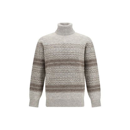 Brunello Cucinelli Gray Alpaca Vicugna Pacos Turtleneck
