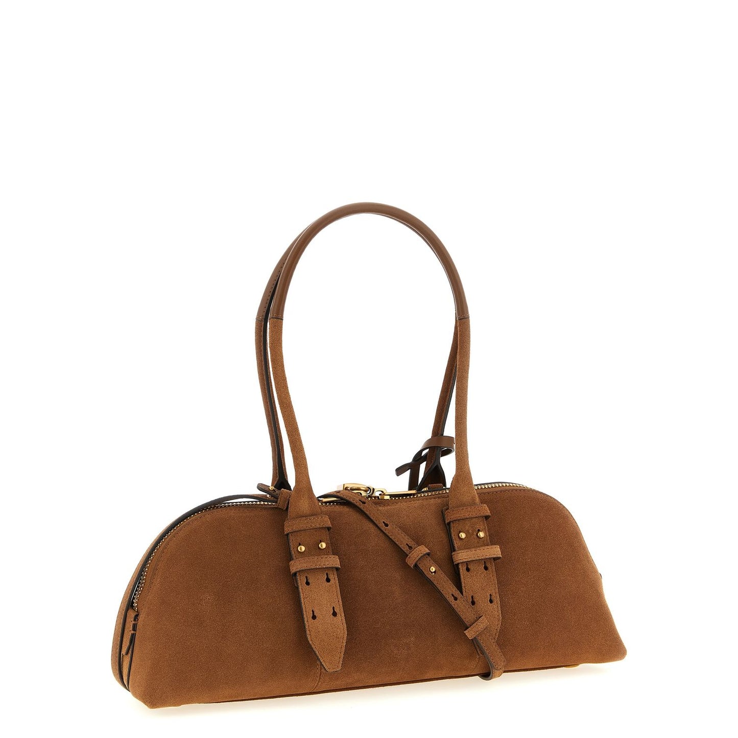 PINKO Brown Cowhide Shoulder Bag