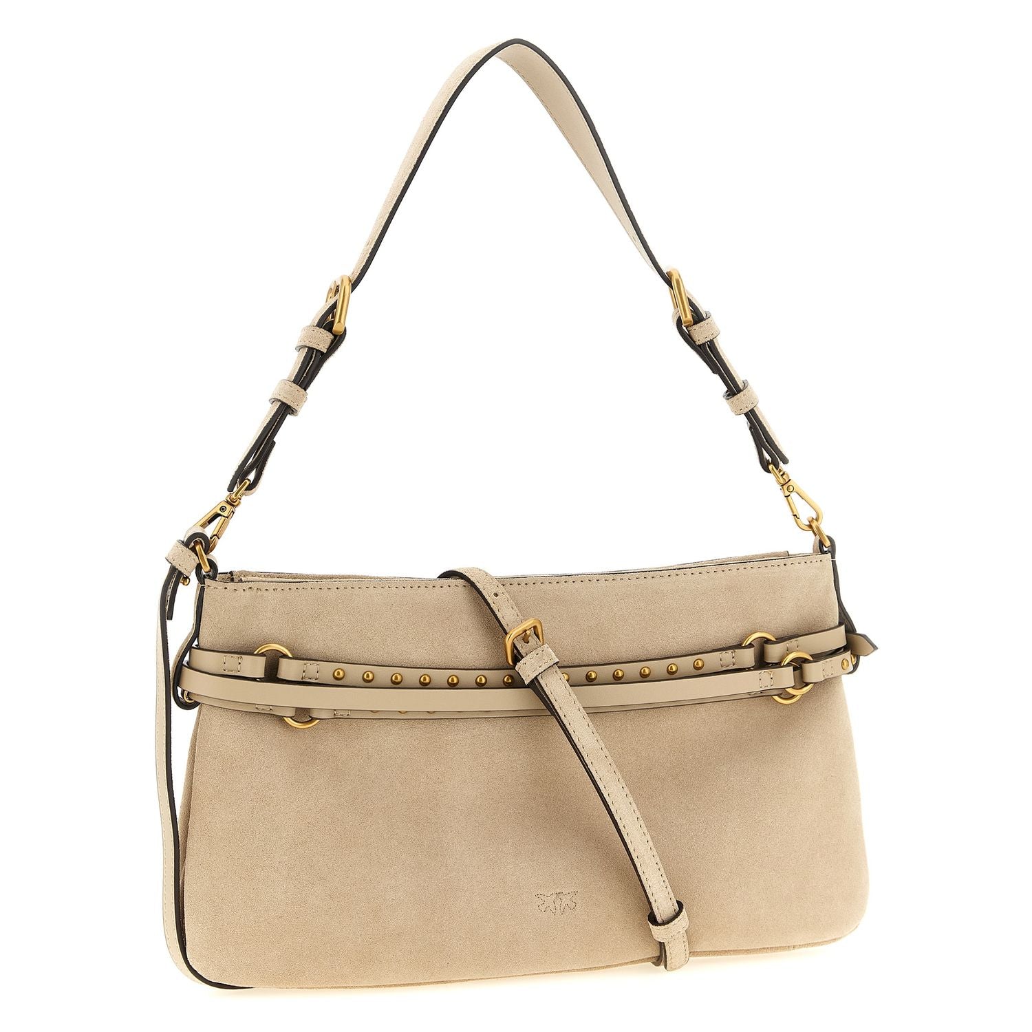 PINKO Beige Cowhide Shoulder Bag