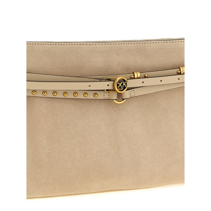 PINKO Beige Cowhide Shoulder Bag