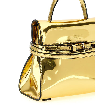 Moschino Gold Polyethylene Handbag