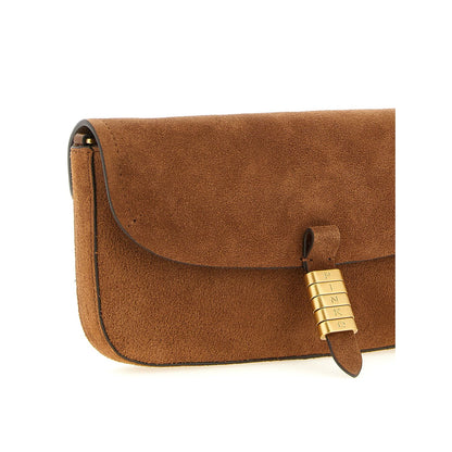 PINKO Brown Cowhide Shoulder Bag