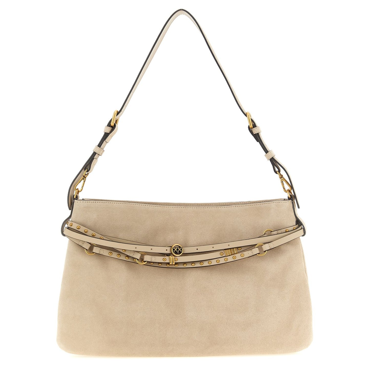PINKO Beige Cowhide Shoulder Bag