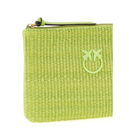 PINKO Bicolor Polypropylene Clutch Bag