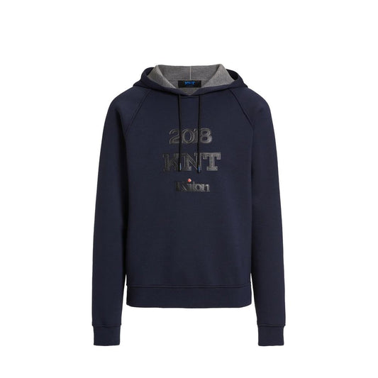 KNT KITON Blue Elastane Sweatshirt