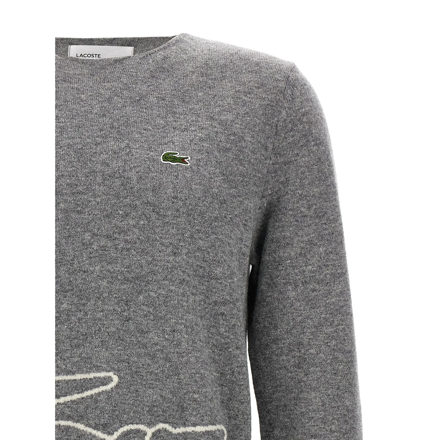Comme Des Garçons Gray Wool Cardigan