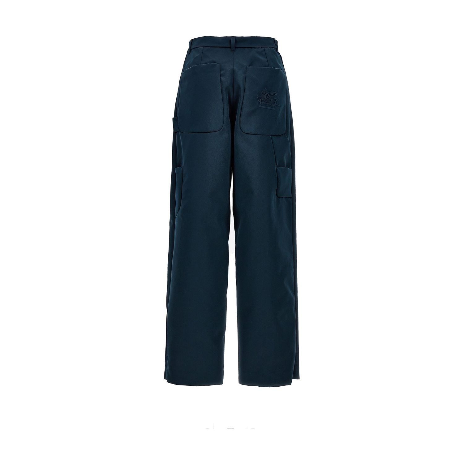 Etro Blue Polyester Cargo Pants