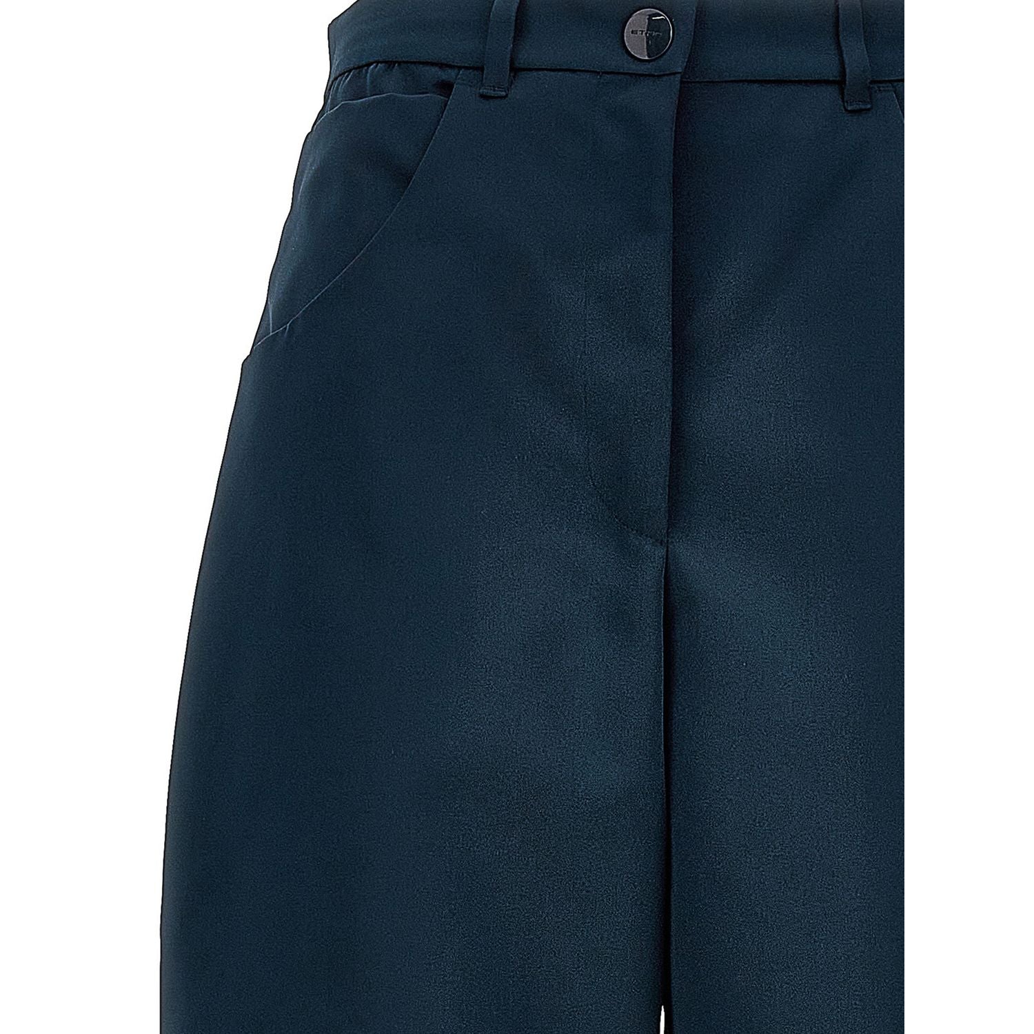 Etro Blue Polyester Cargo Pants