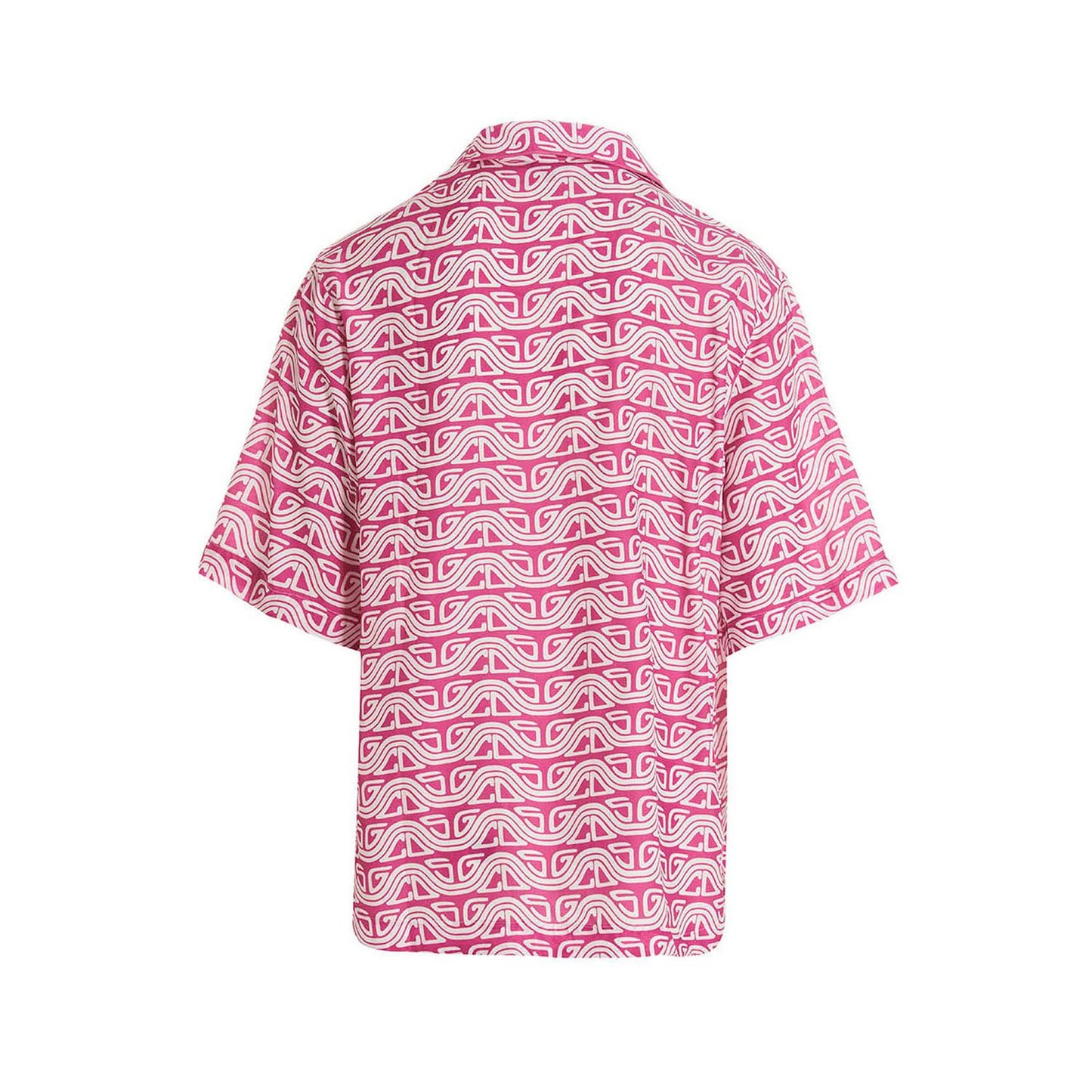 GCDS Fuchsia Viscose Blouse