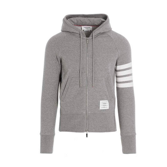 Thom Browne Gray Cotton Sweatshirt