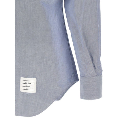 Thom Browne Blue Cotton Blouse