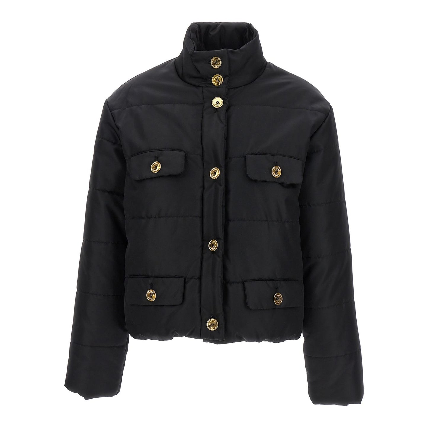 Moschino Black Polyamide Full-Length Jacket