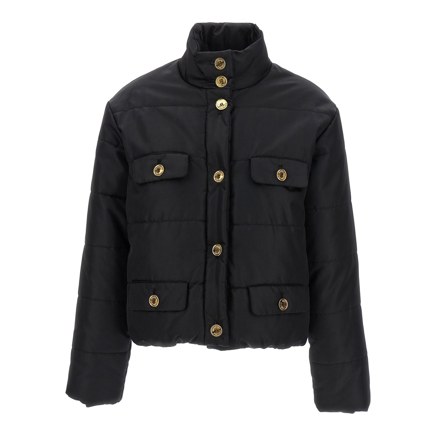 Moschino Black Polyamide Full-Length Jacket