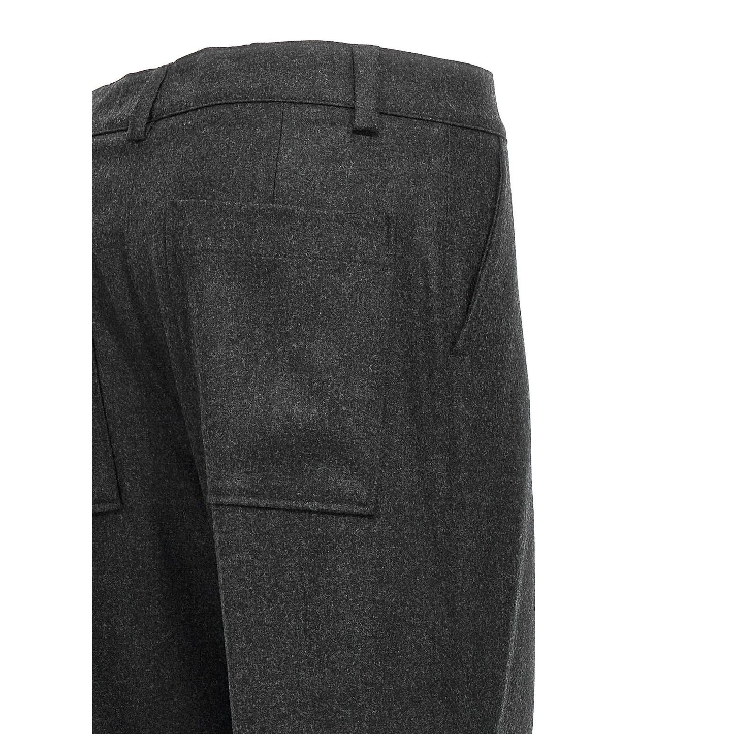 P.A.R.O.S.H. Gray Virgin Wool Cargo Pants