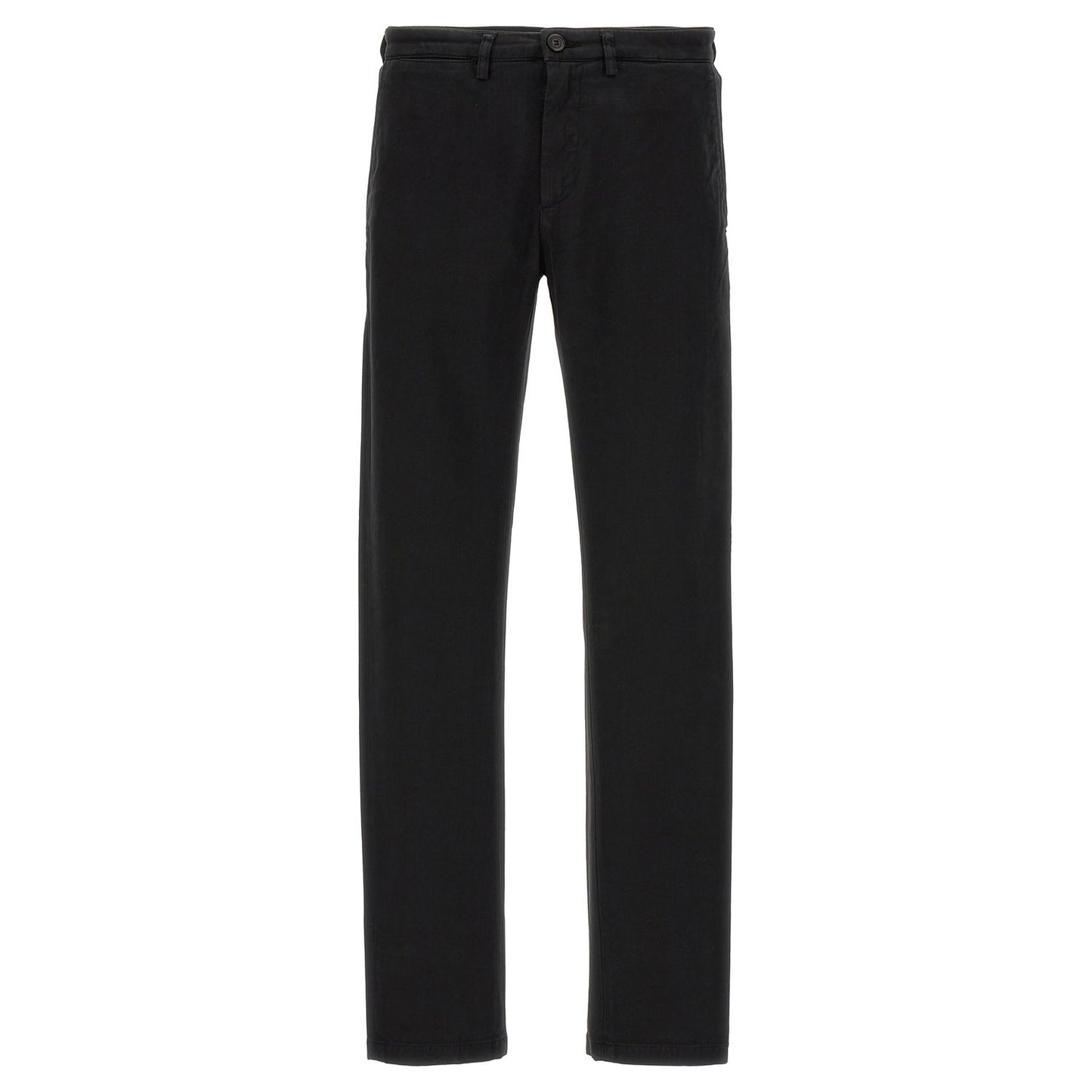 Department 5 Black Cotton Casual Pants