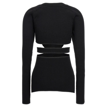 Nensi Dojaka Black Viscose Cardigan