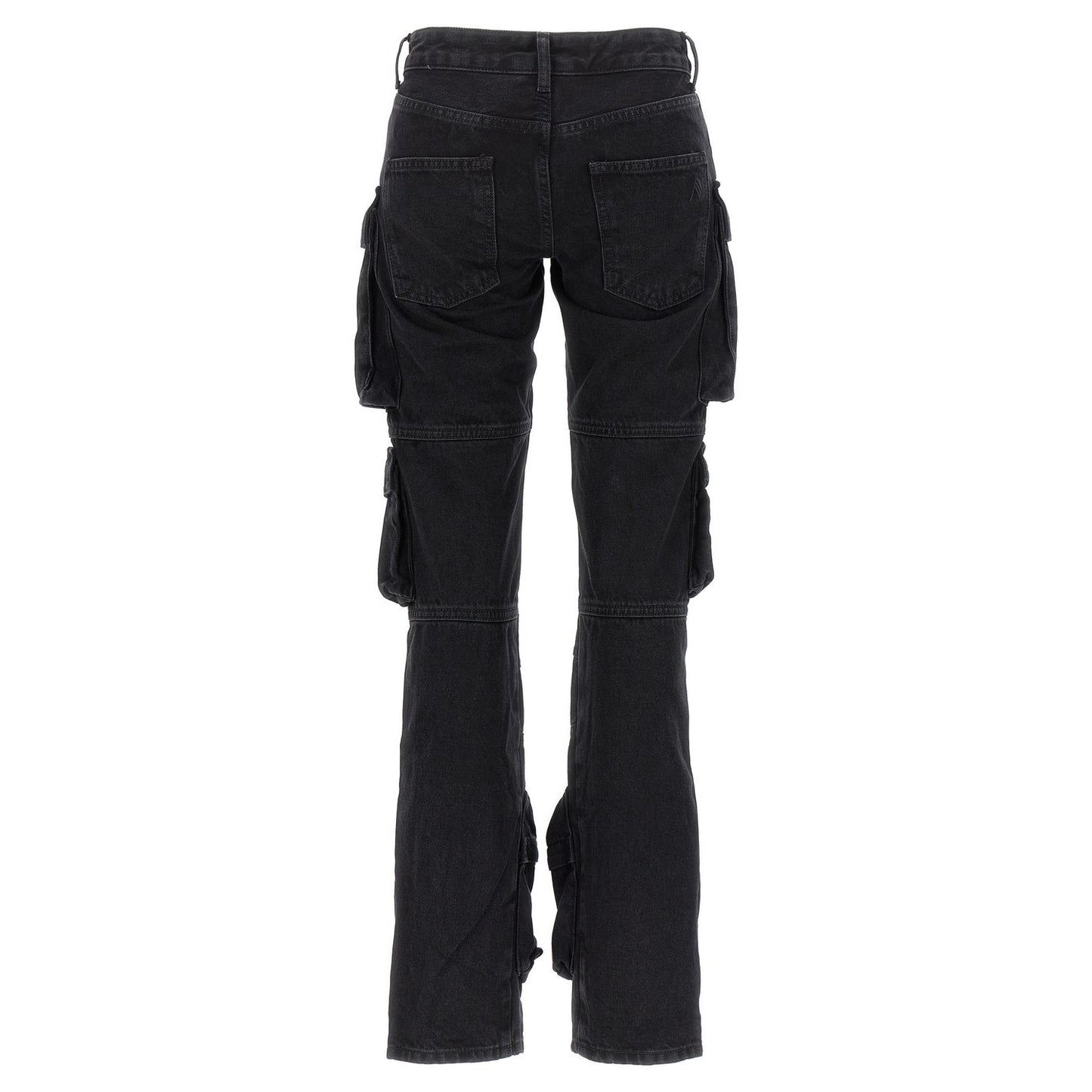 The Attico Black Cotton Cargo Pants