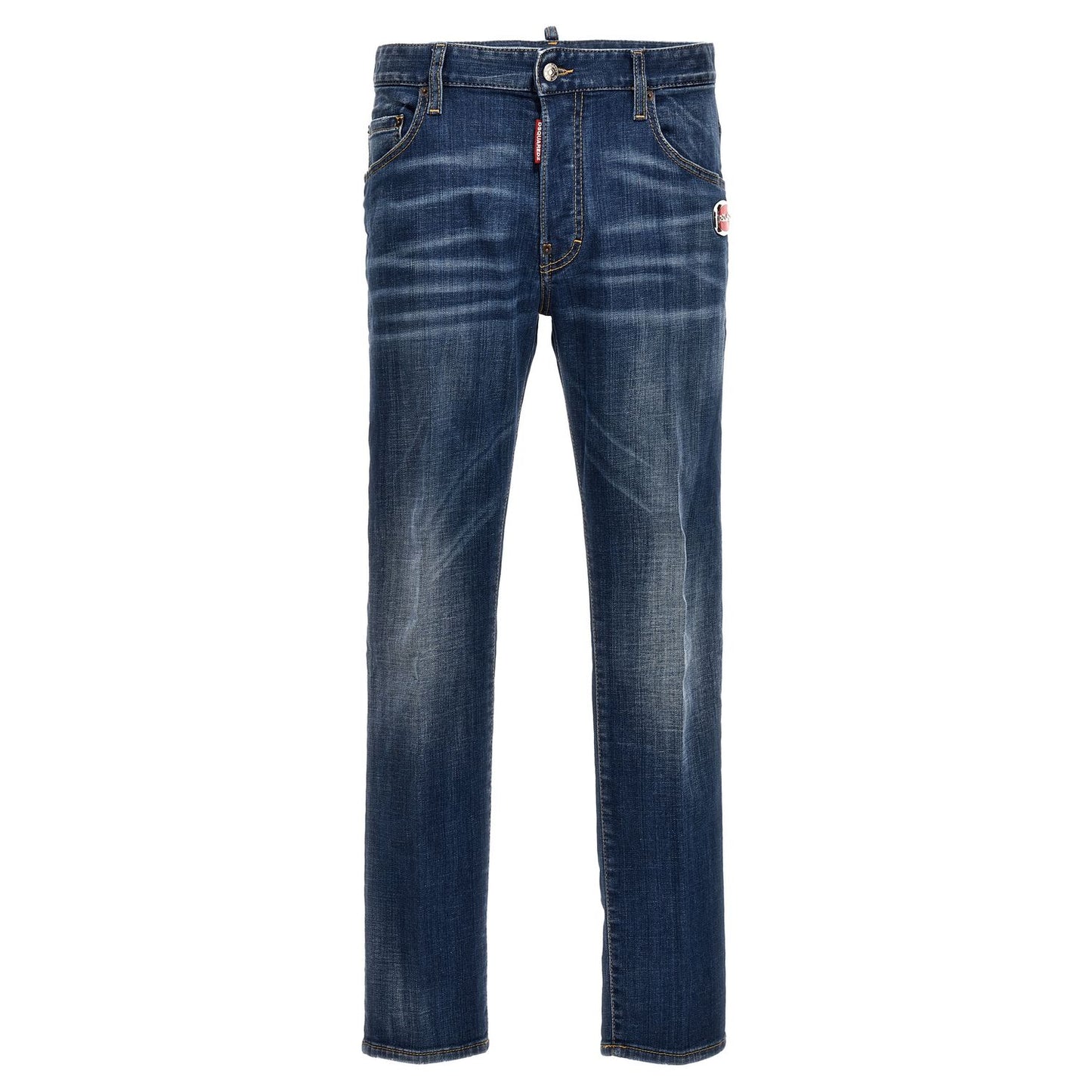 Dsquared² Blue Cotton Relaxed Fit Jeans