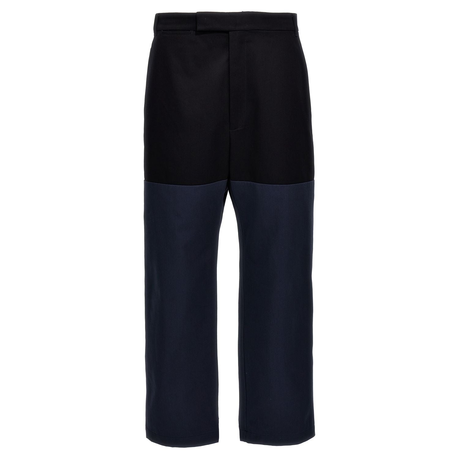 Thom Browne Blue Cotton Casual Pants
