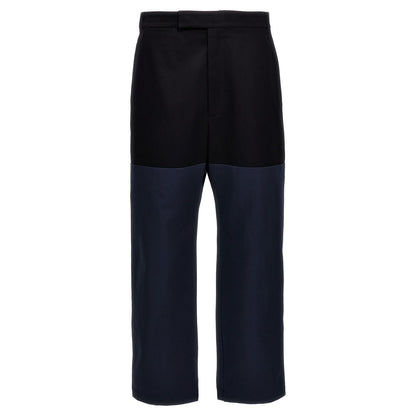 Thom Browne Blue Cotton Casual Pants