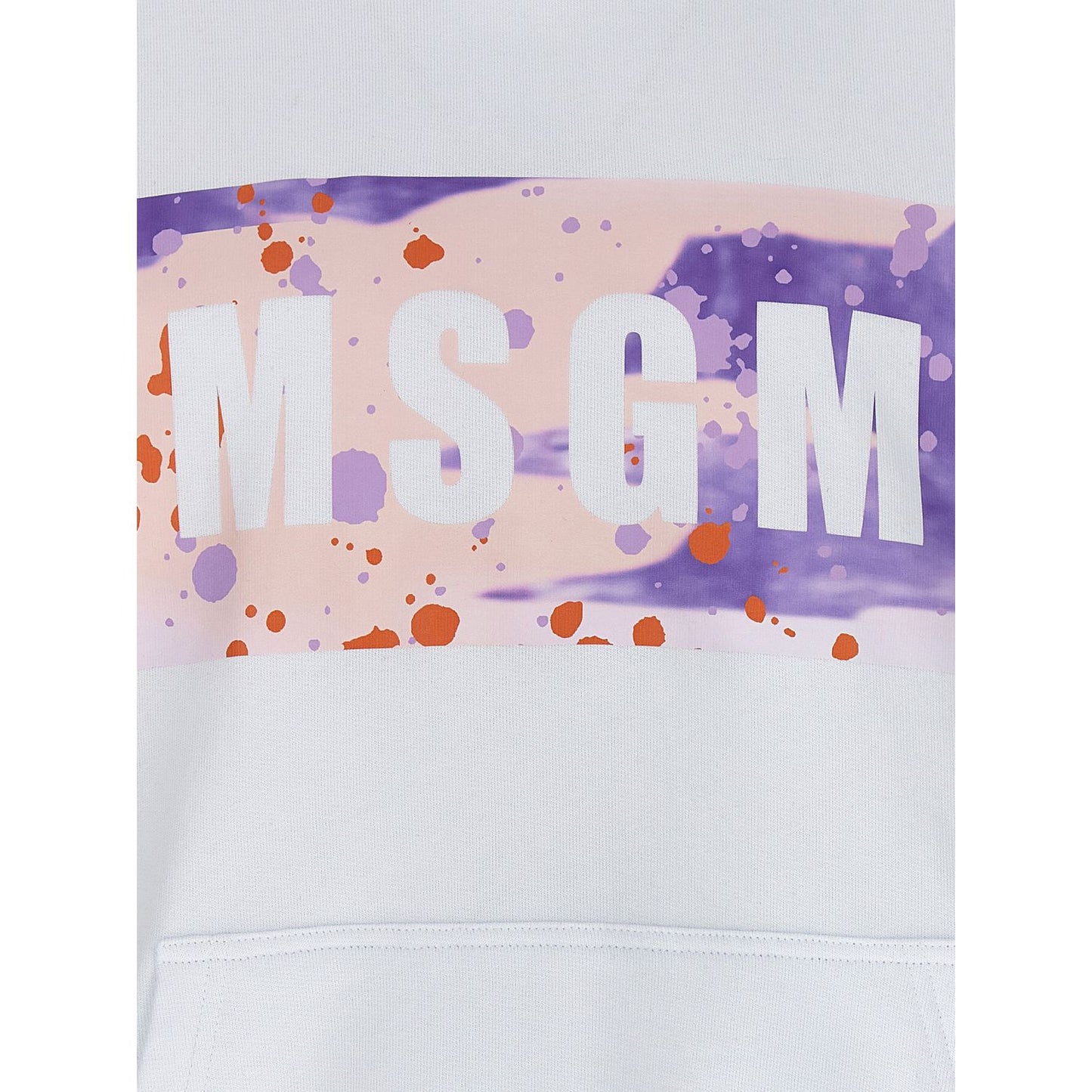 MSGM White Cotton Sweatshirt