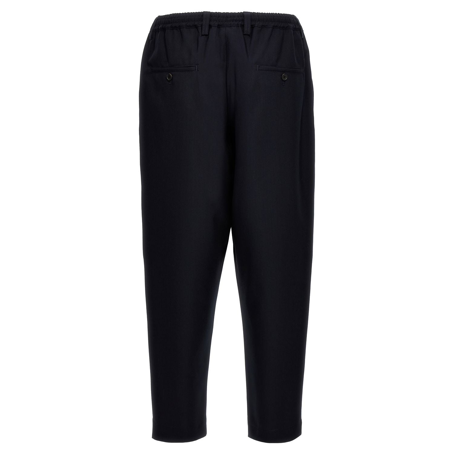 Marni Blue Virgin Wool Cropped Pants