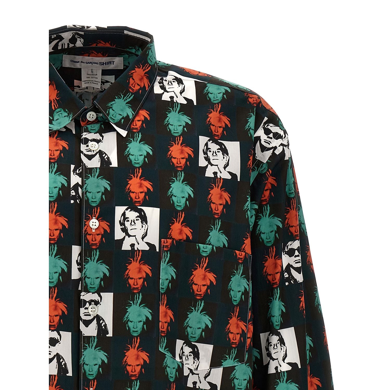 Comme Des Garçons Multicolor Cotton Blouse