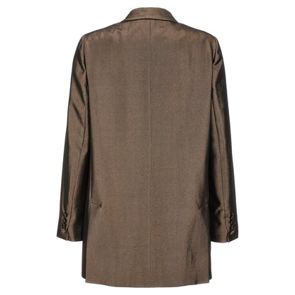 Max Mara Brown Silk Blazer