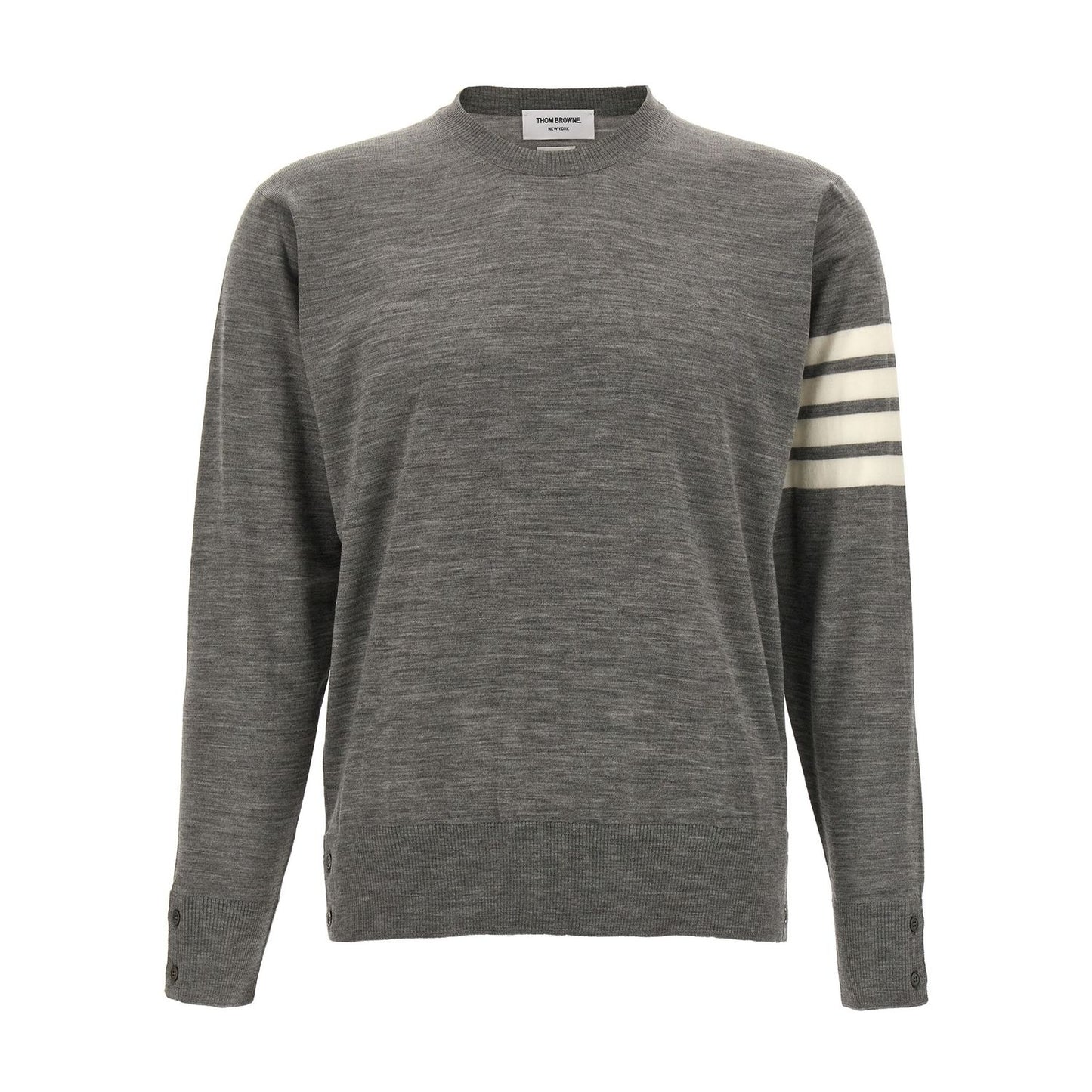 Thom Browne Gray Virgin Wool Cardigan