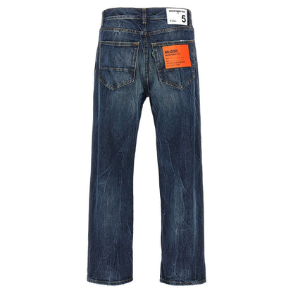 Department 5 Blue Cotton Jeans Denim