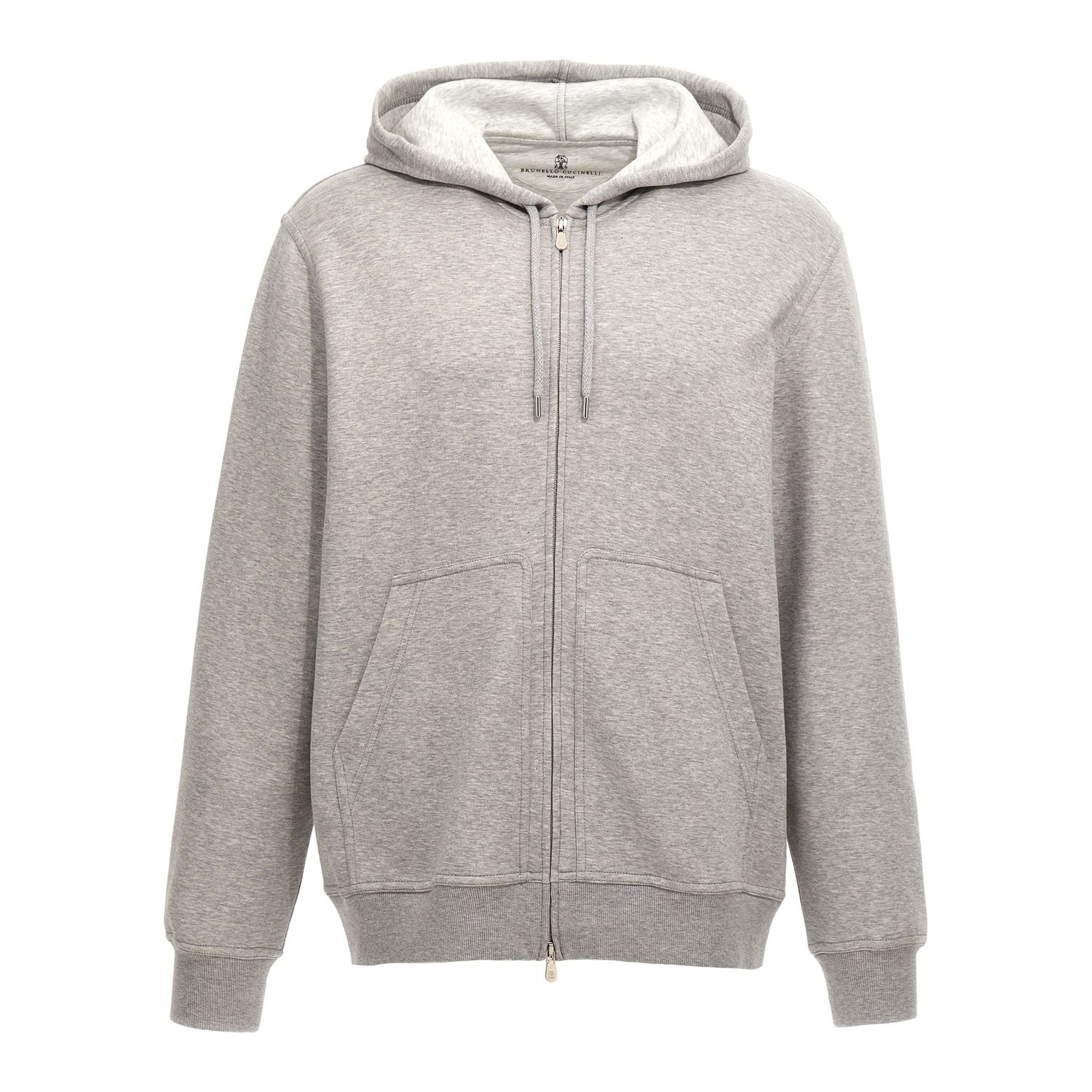 Brunello Cucinelli Gray Cotton Sweatshirt