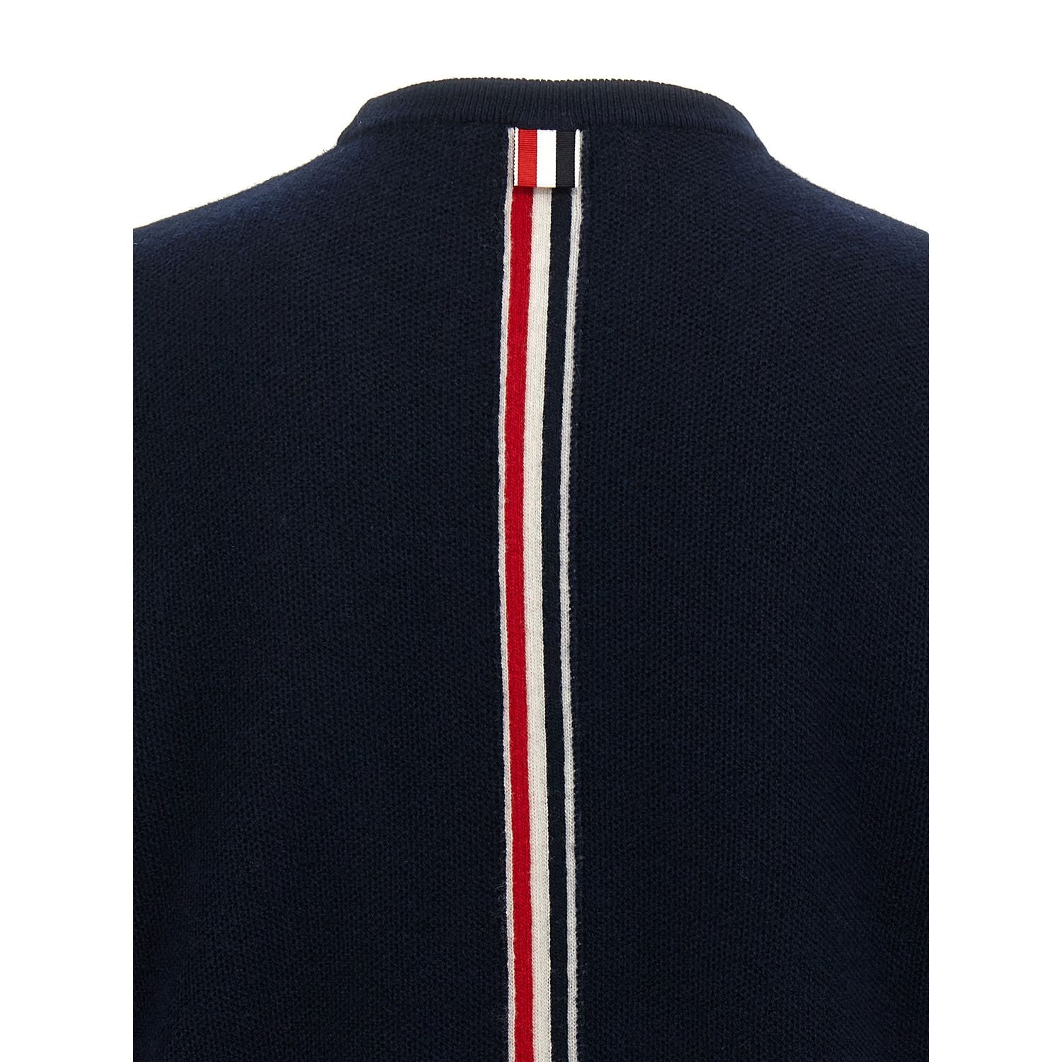 Thom Browne Blue Virgin Wool Cardigan