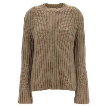 Khaite Beige Cashmere Cardigan
