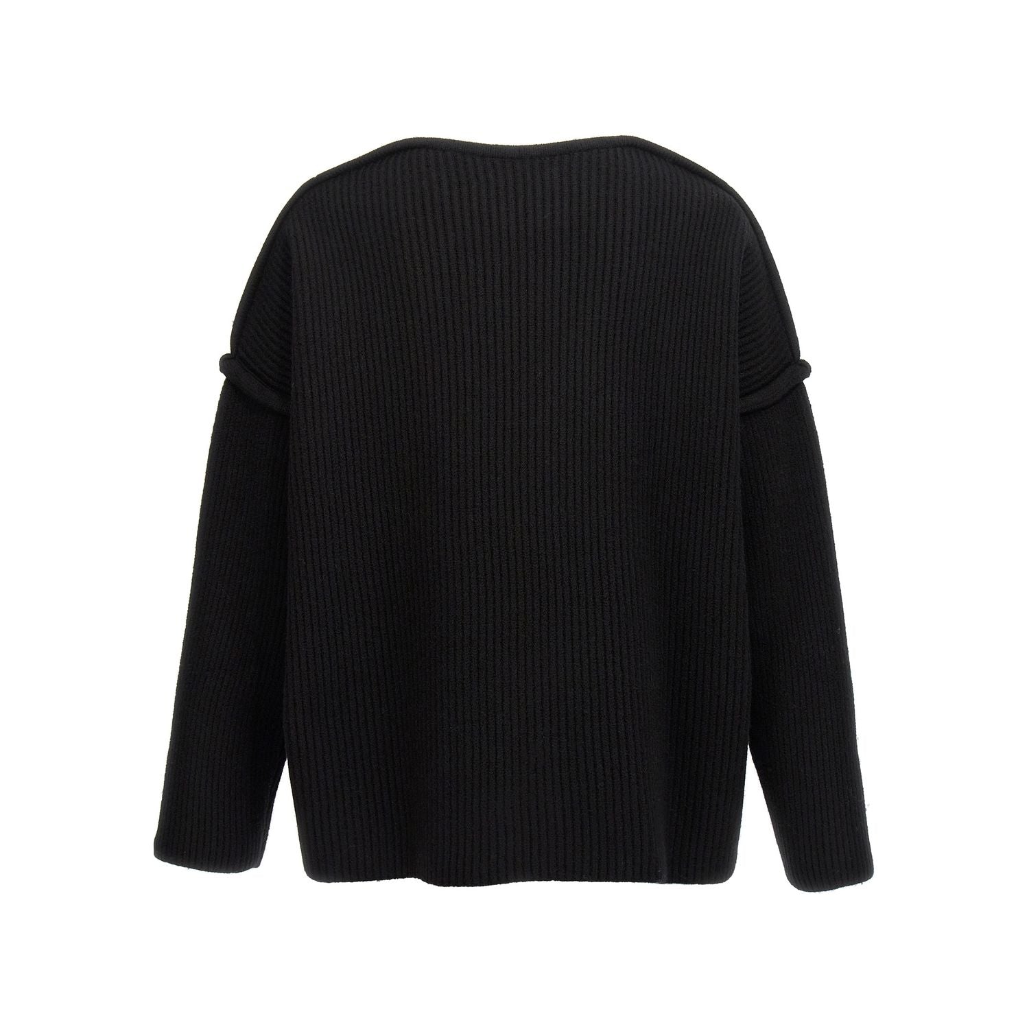 Jil Sander Black Wool Cardigan