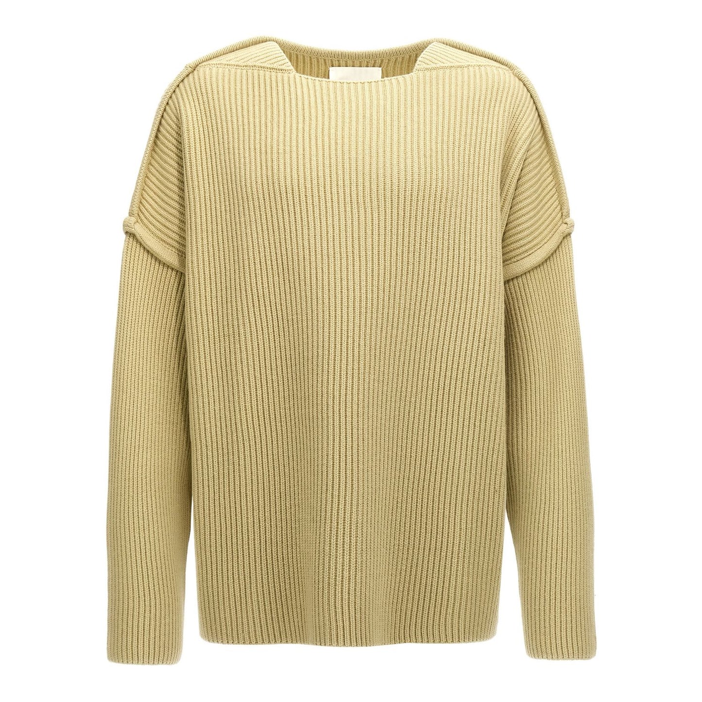 Jil Sander Bicolor Wool Cardigan
