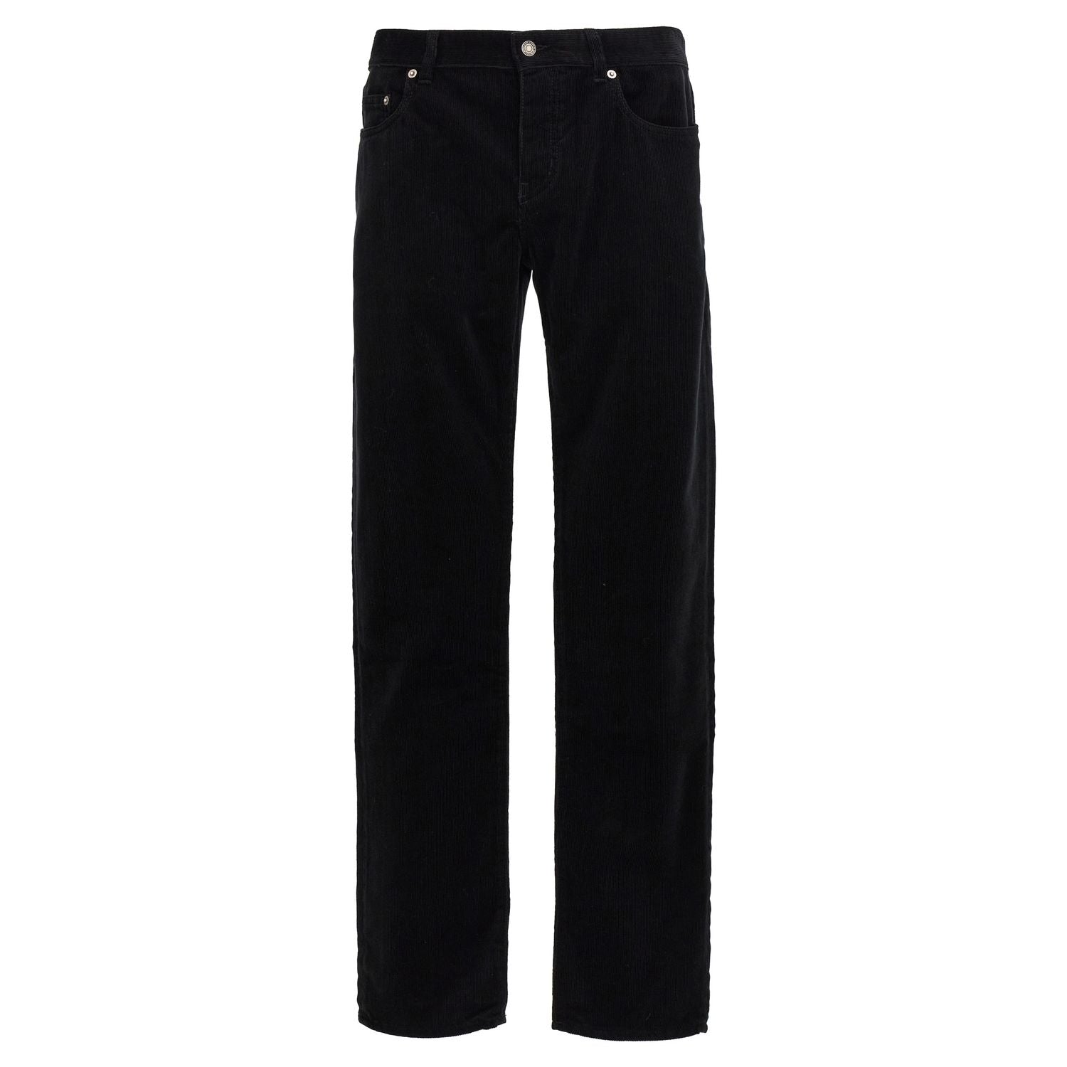 Saint Laurent Black Cotton Casual Pants