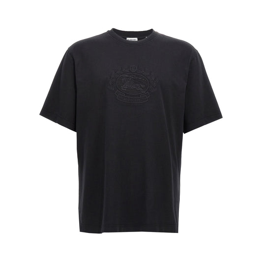 Burberry Black Cotton T-Shirt