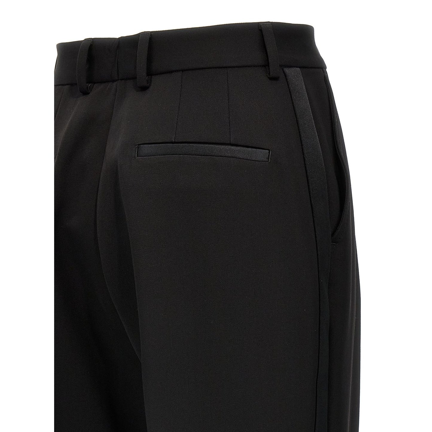 Dolce & Gabbana Black Virgin Wool Tuxedo