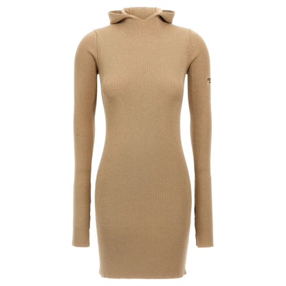 Fendi Beige Wool Short Dress