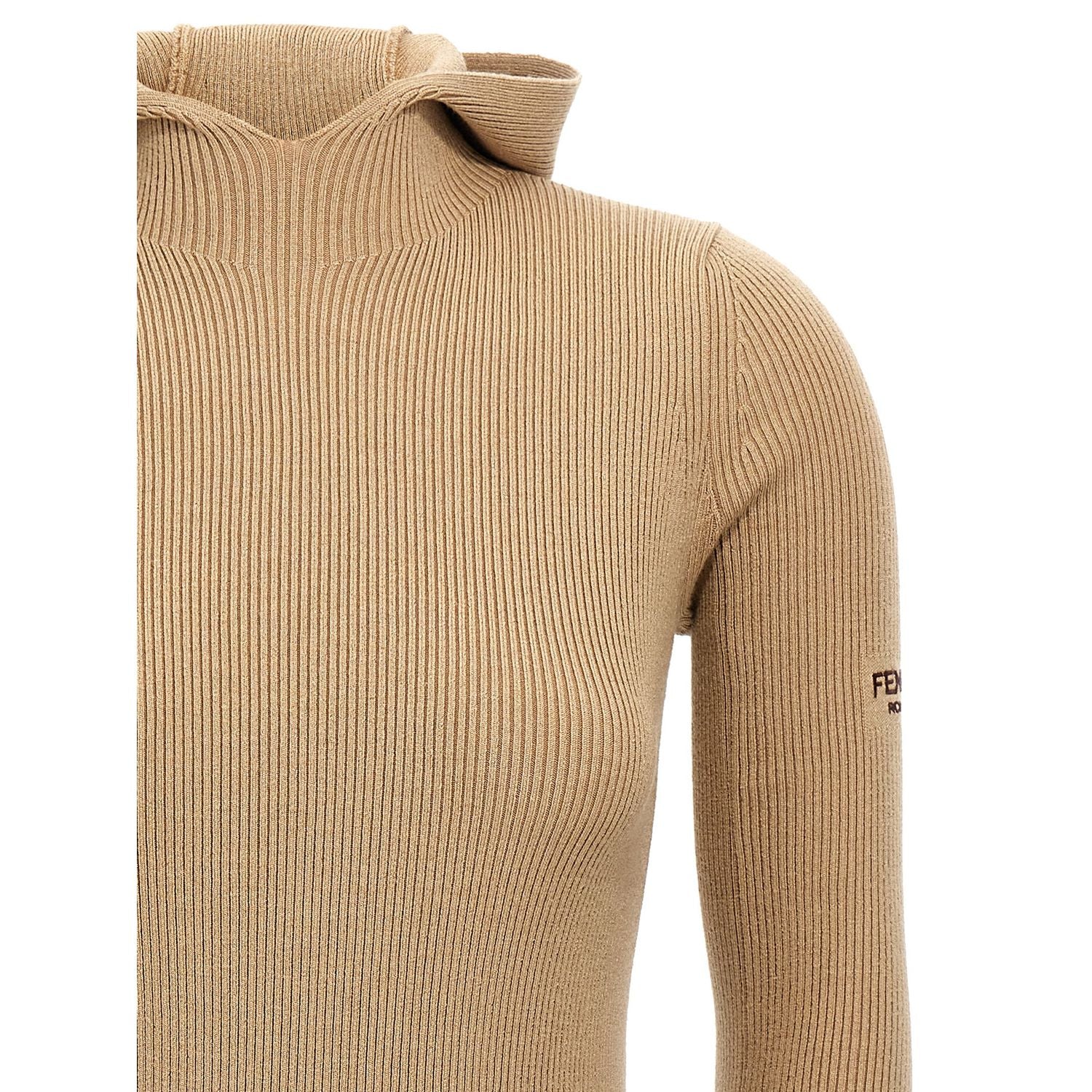 Fendi Beige Wool Short Dress