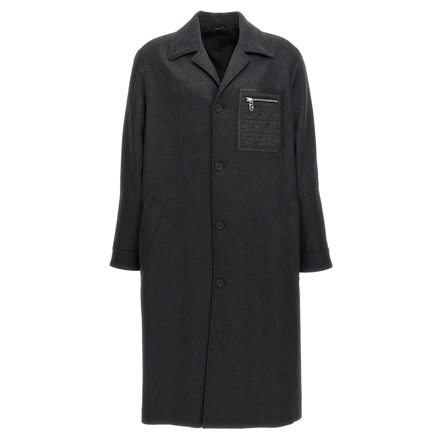 Fendi Gray Cashmere Coat