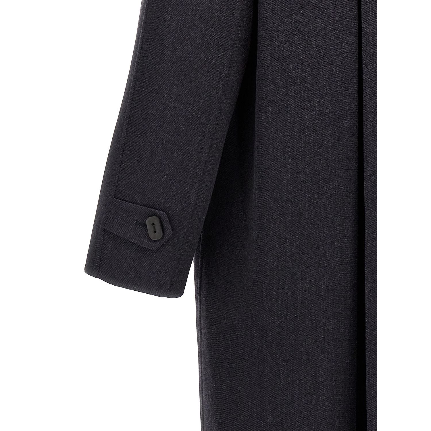 Fendi Blue Virgin Wool Coat