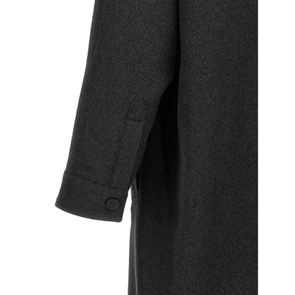 Fendi Gray Cashmere Coat