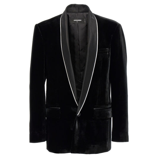 Dsquared² Black Viscose Blazer