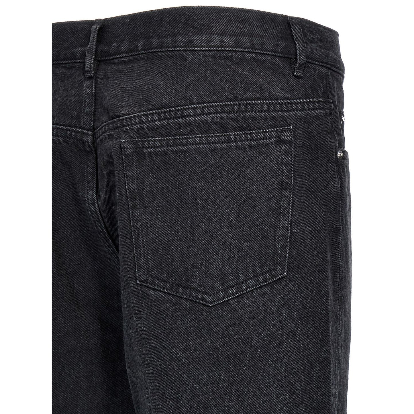 A.P.C. Black Cotton Straight-Leg Jeans