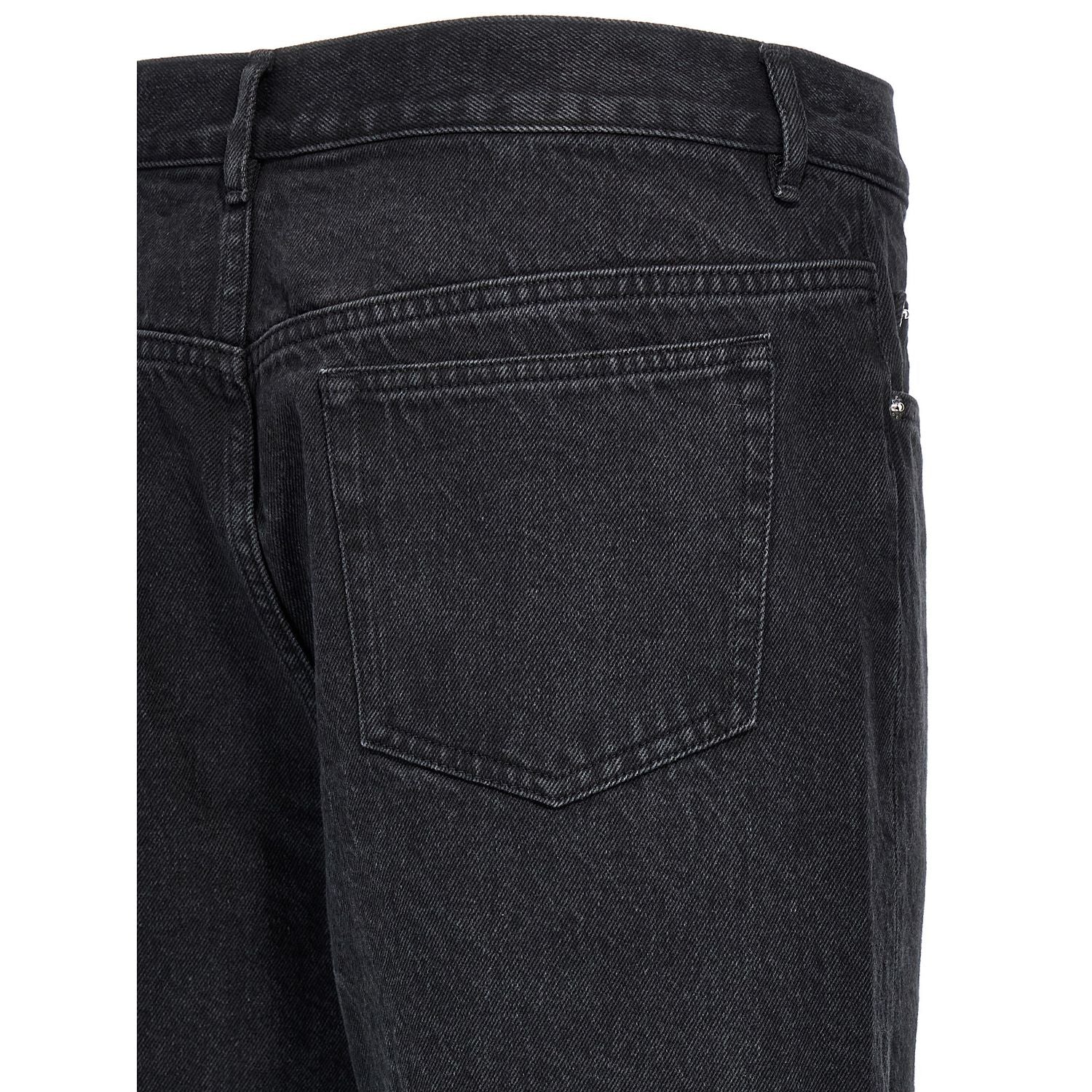 A.P.C. Black Cotton Straight-Leg Jeans