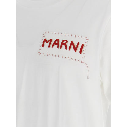 Marni White Cotton T-Shirt