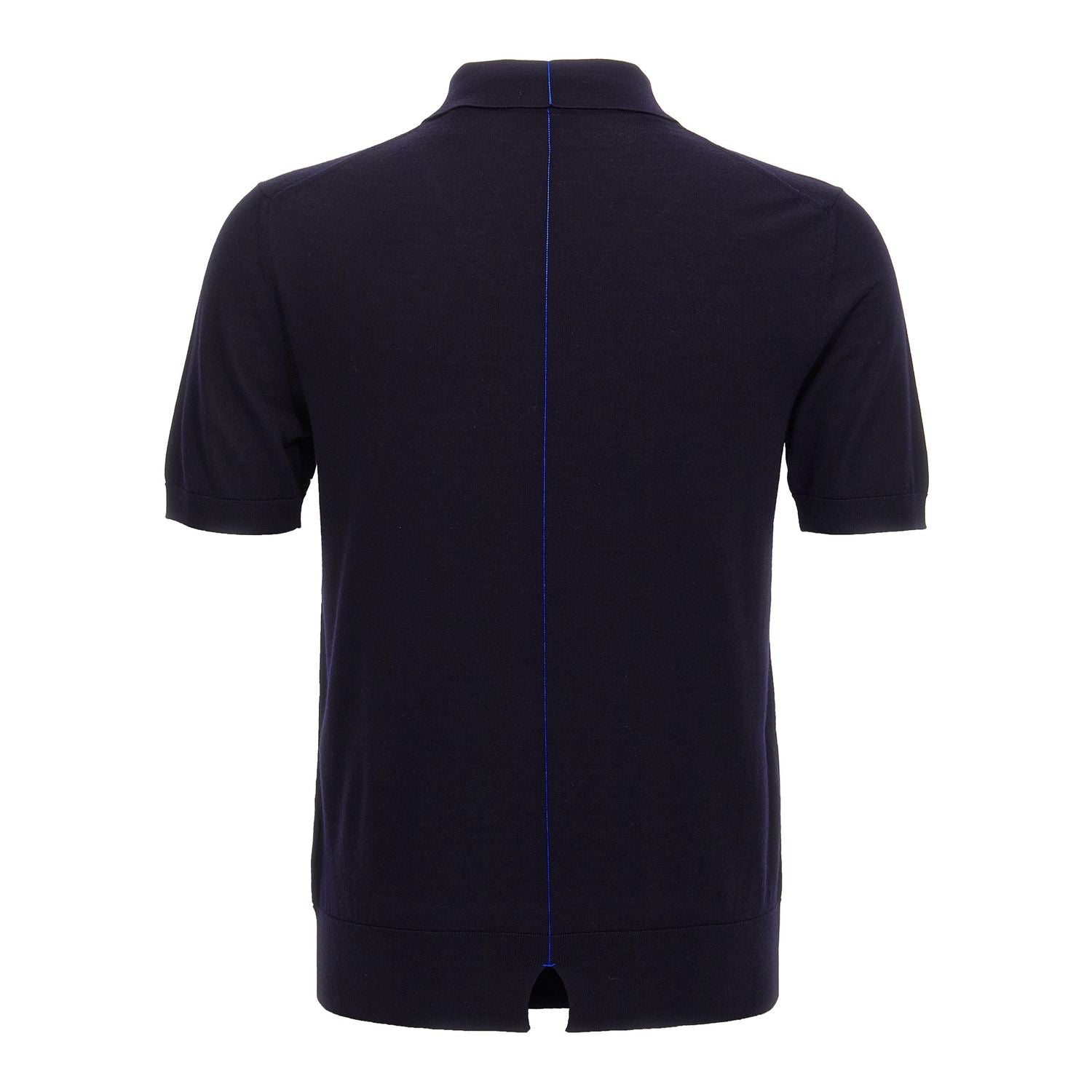 Burberry Blue Wool Polo Shirt