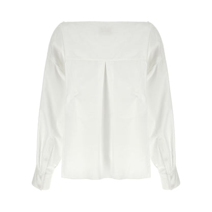 Khaite White Cotton Blouse