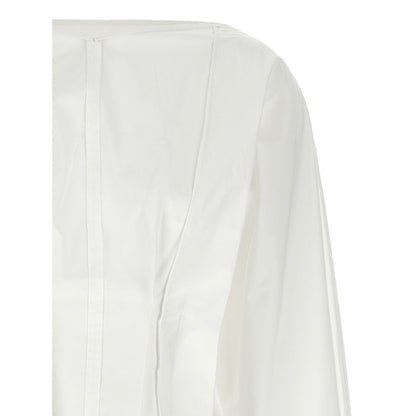 Khaite White Cotton Blouse